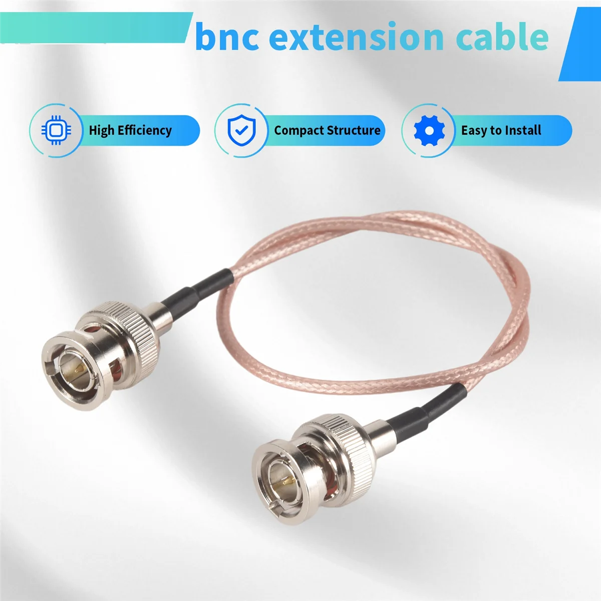 حار AC18 2 قطعة 3 جرام HD SDI كابل BNC كابل 30 سنتيمتر 75 أوم للكاميرات معدات الفيديو يدعم HD-SDI 3G-SDI 4K 8K SDI كابل الفيديو