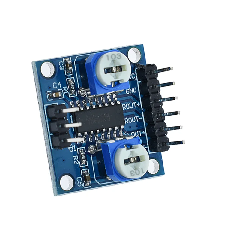 1Pcs PAM8406 Digital Amplifier Board With Volume Potentiometer 5Wx2 Stereo M70