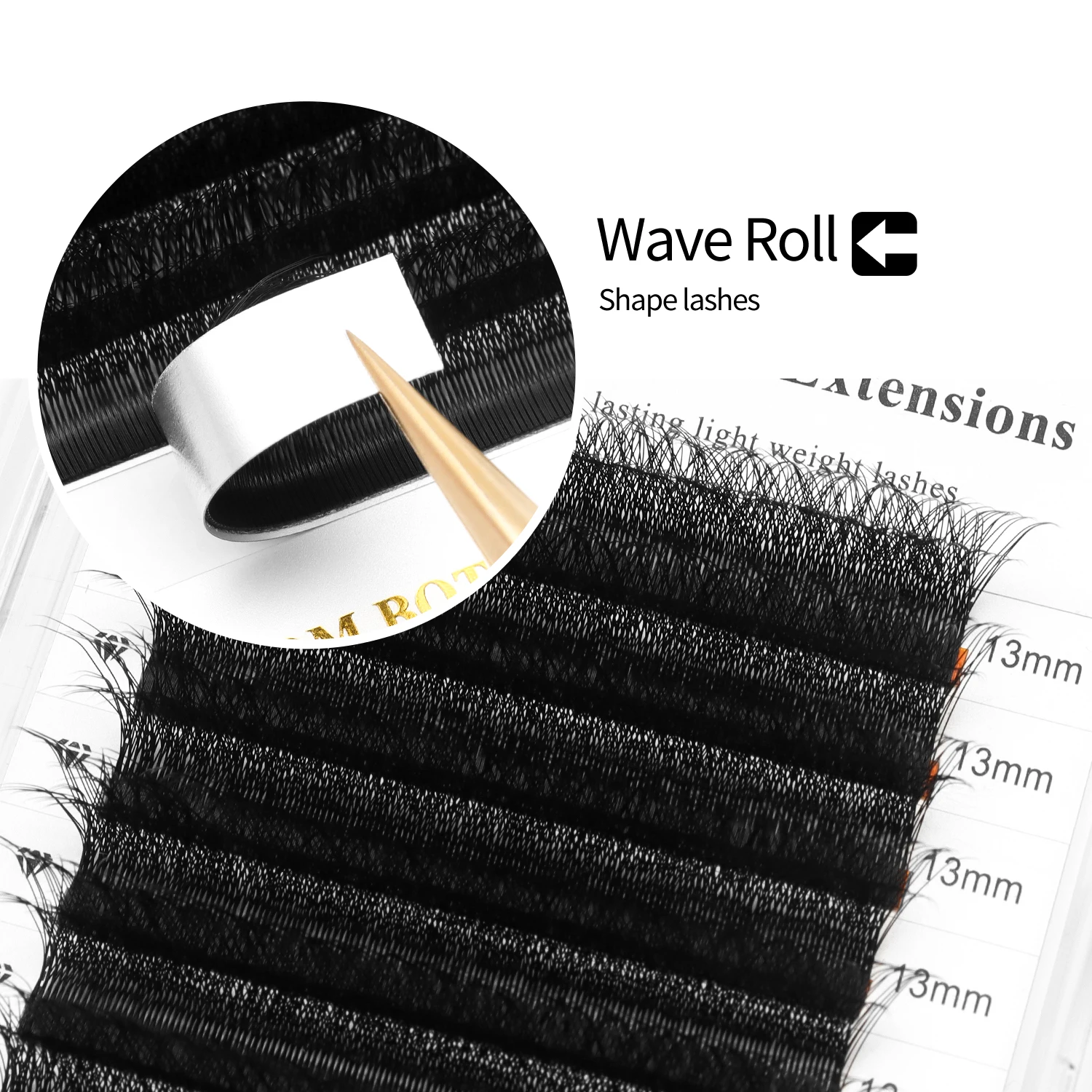 XIUSUZAKI Double Layers 3D W Shape Eyelashes Extensions Matte Black Natural 3DW False Lashes Premade Volume Fans Lashes Tools