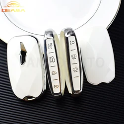 TPU 7 Buttons Car Key Case Cover Auto Shell Fob Holder Protector For Hyundai Genesis GV60 GV90 G90 G70 G80 EQ900 Accessories