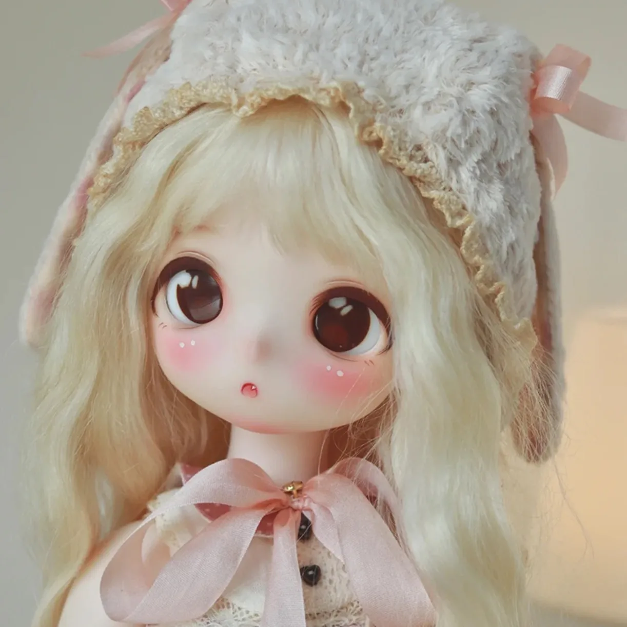 New BJD Egg Bear Body 1/4 SD Doll 2D Cartoon Animation Advanced Resin Spot Makeup Factory Sale