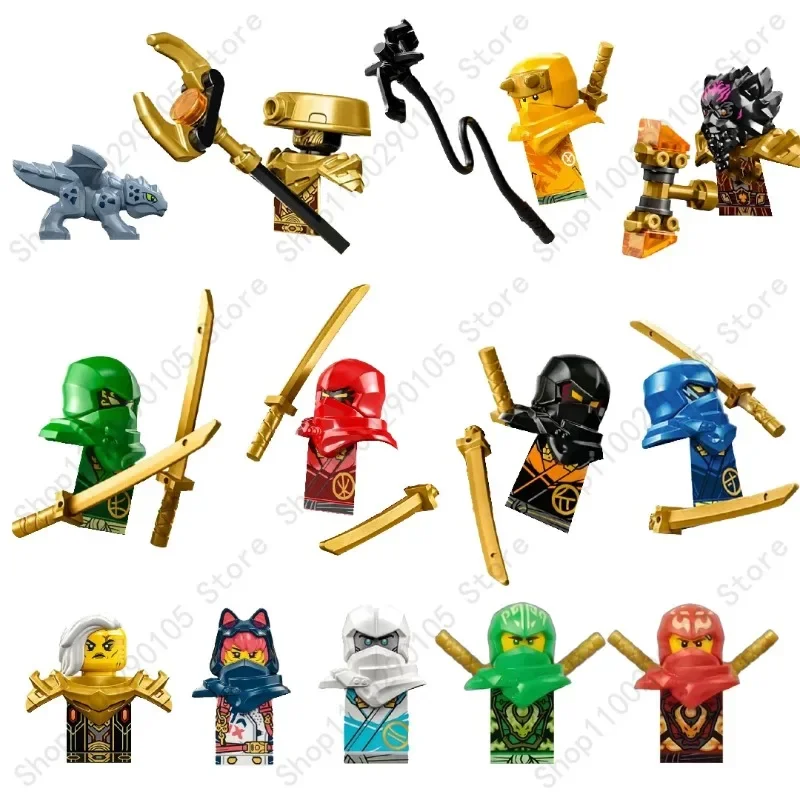 Anime Figs Soria Zane Jay Lloyd Kai Cole Shinobi Movies Bricks Dolls Model Mini Action Toy Figura Building Blocks Kids Toys