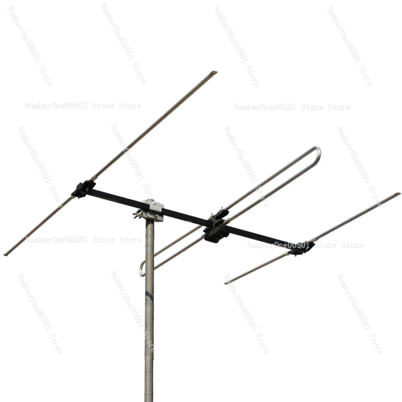 High Gain Remote Reception Directional FM Radio Broadcast Three-Unit Outdoor Yagi FM Antenna