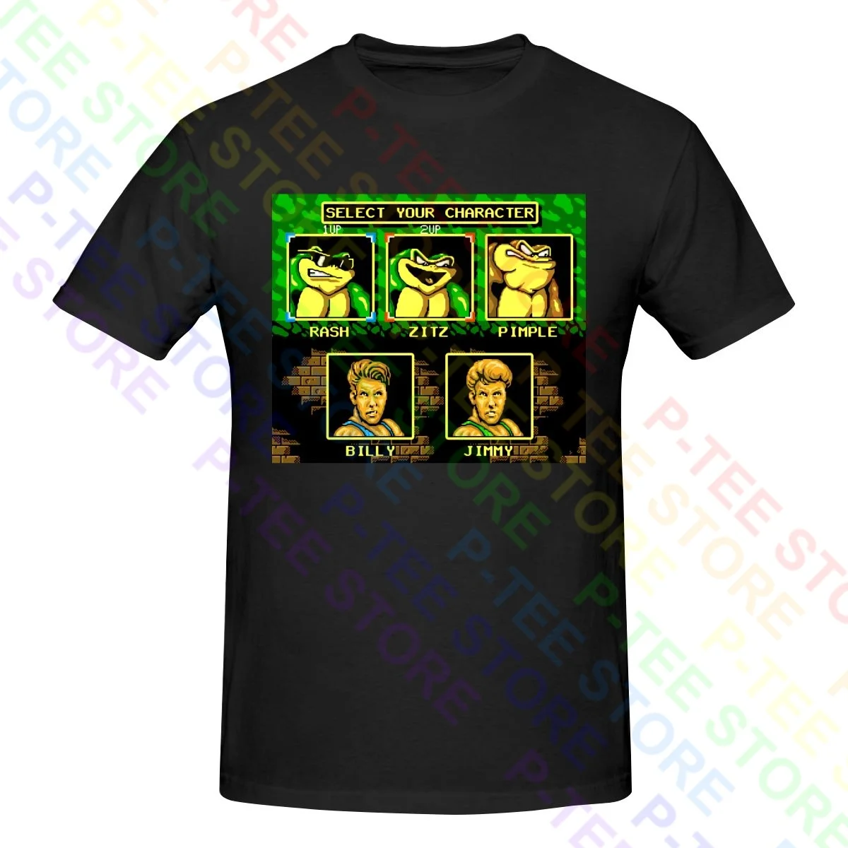 Battletoads Double Dragon Character Game Shirt T-shirt Tee Rare Design Fashion High Quality