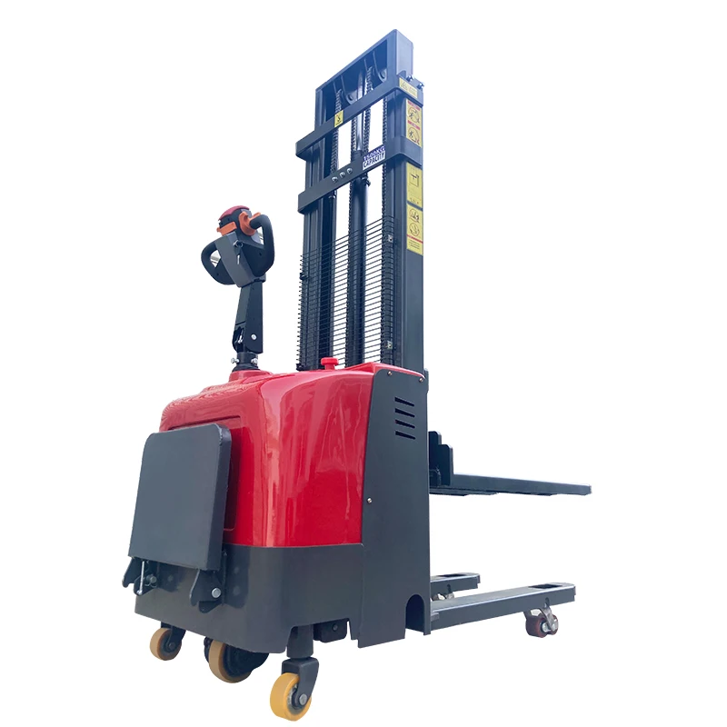 Customized Super Value 1 Ton All-electric Hydraulic Stacker Truck Small Station Driving Electric Forklift Global Hot Sale