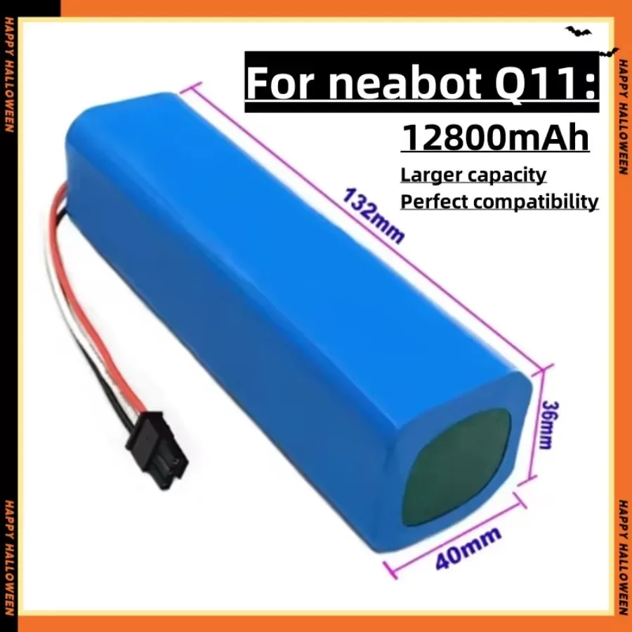 Original New 14.4V 12800mAh Rechargeable Li-ion Battery for Neabot Q11 Robotic Vacuum Cleaner Replacement Accessories