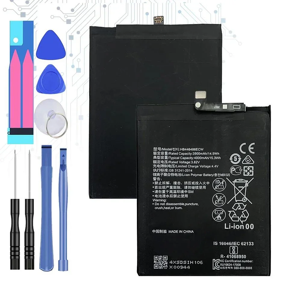 

HB446486ECW Replacement Battery For Huawei P smart Z/for honor 9X Pro/Nova 5i/ Enjoy 10 Plus 4000mAh