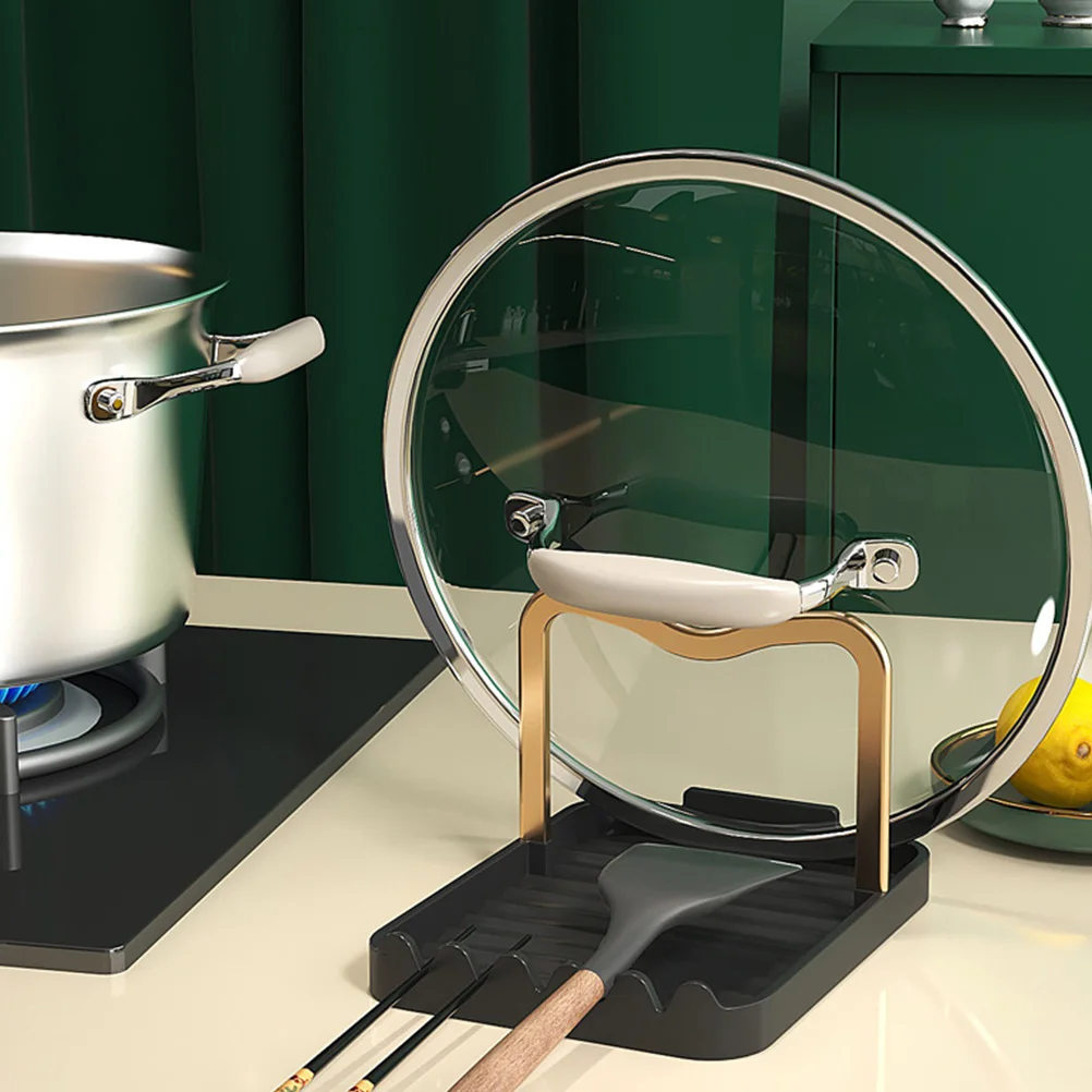 

Spoon Holder for Stove Countertop Pot Lid ganizer Kitchen Accessories Pan Cover Rest Practical Spoon St