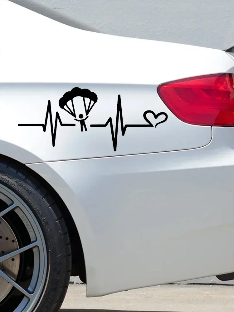 Skydiving Vinyl Car Sticker Waterproof Decal for Auto Car Body Bumper Window Motorcycle Laptop Scooter Decor
