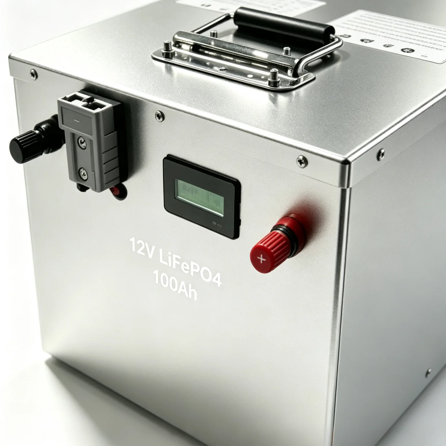 12V 100Ah LiFePO4 Deep Cycle Battery, 6000 Cycles BMS Protected for Solar RV Marine UPS Off-Grid
