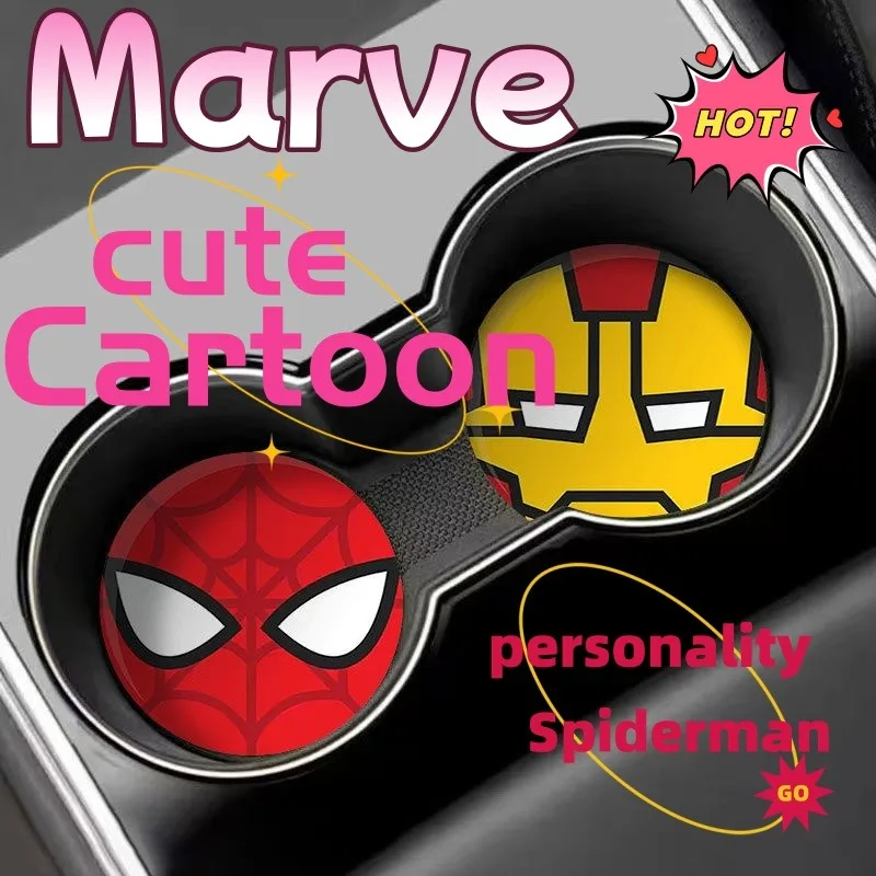 

Marvel Car Coaster Cute Fashion Cartoon Creative Car Interior Non-Slip Mat for Boys and Girls, Storage Mat, Birthday Gift