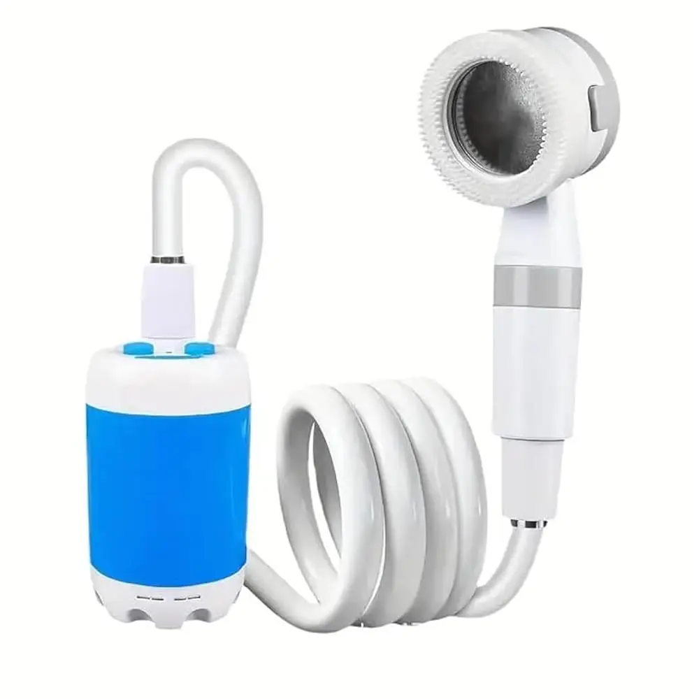 

Free Shipping-Portable Shower，Outdoor dormitory bath artifact Electric Rechargeable Portable Camping Shower, simple car self-pri