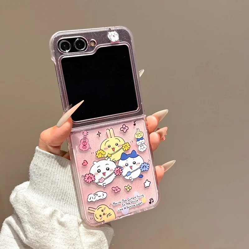 귀여운 일본 애니메이션 블링 글리터 핸드폰 케이스 이미지