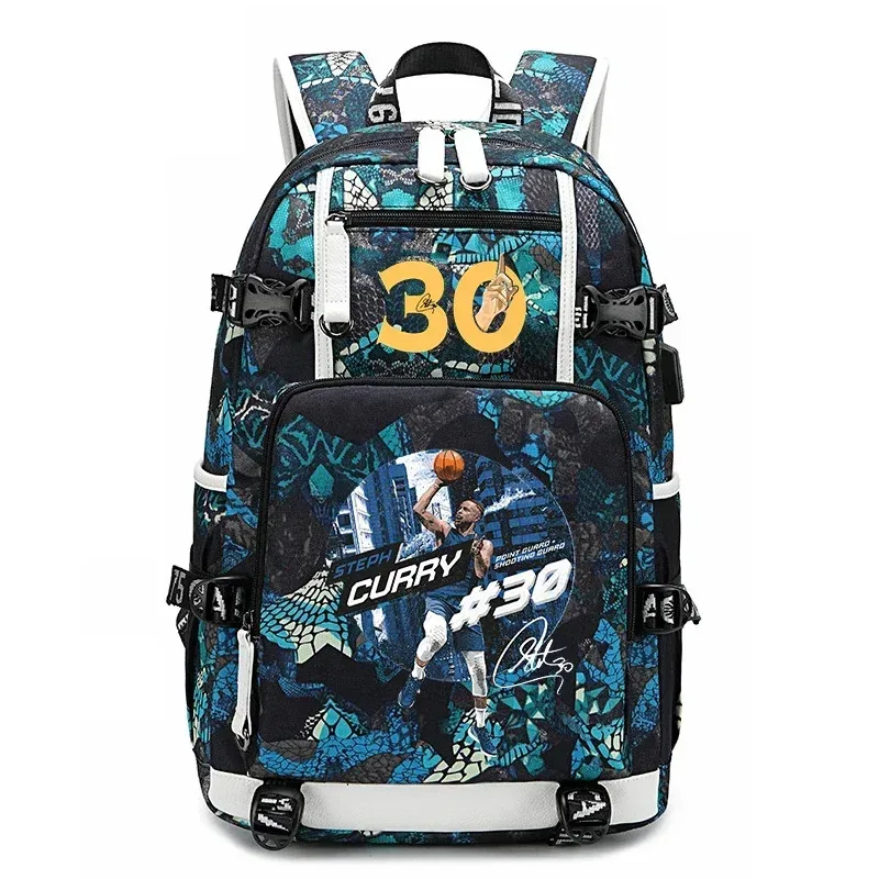 

Lyou 2025 Curry Aar Print Student Schoolbag Youth Backpack Large Capacity Travel Bag Suitable For Boys And Girls MN13 ★ ★ ★ kk.