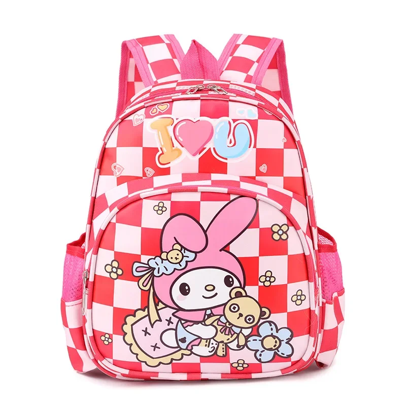 Sanrio 3-6 세 만화 어린이 배낭 소년 소녀 어깨 가방 kuromi 핸드백 헬로 키티 새로운 유치원 schoolbag