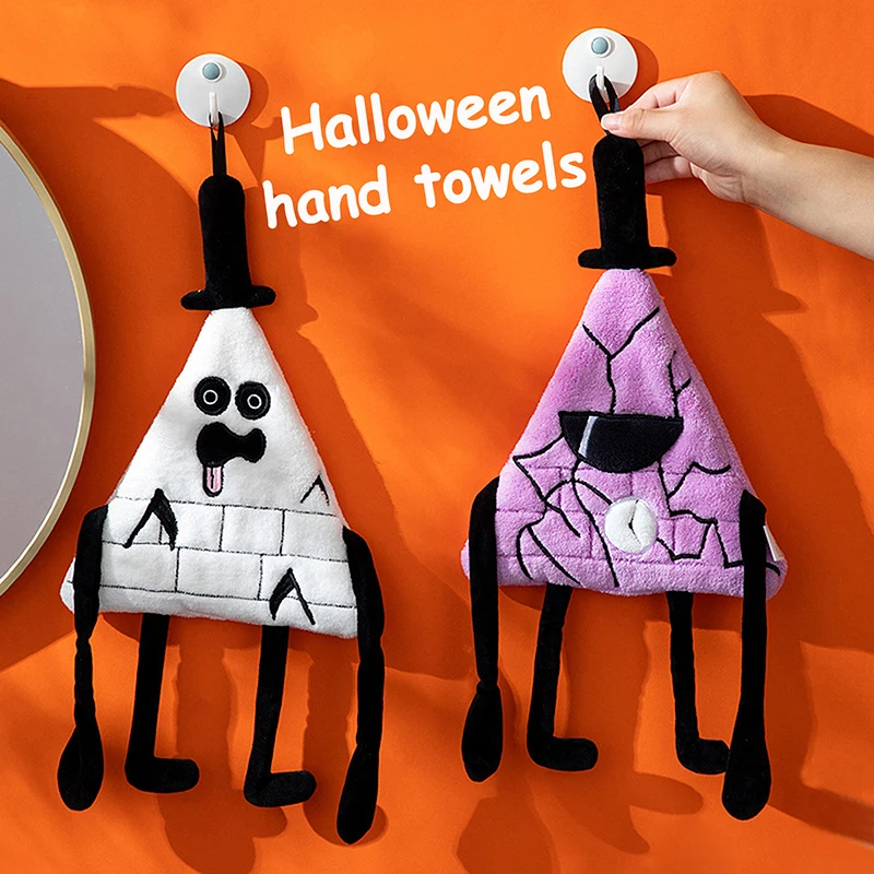ฮาโลวีนผ้าเช็ดมือ Kawaii ห้องน้ํา Super Absorbent Quick Drying ผ้าเช็ดหน้าผ้าเช็ดตัวของขวัญฮาโลวีน Coral Velvet Hand Towel