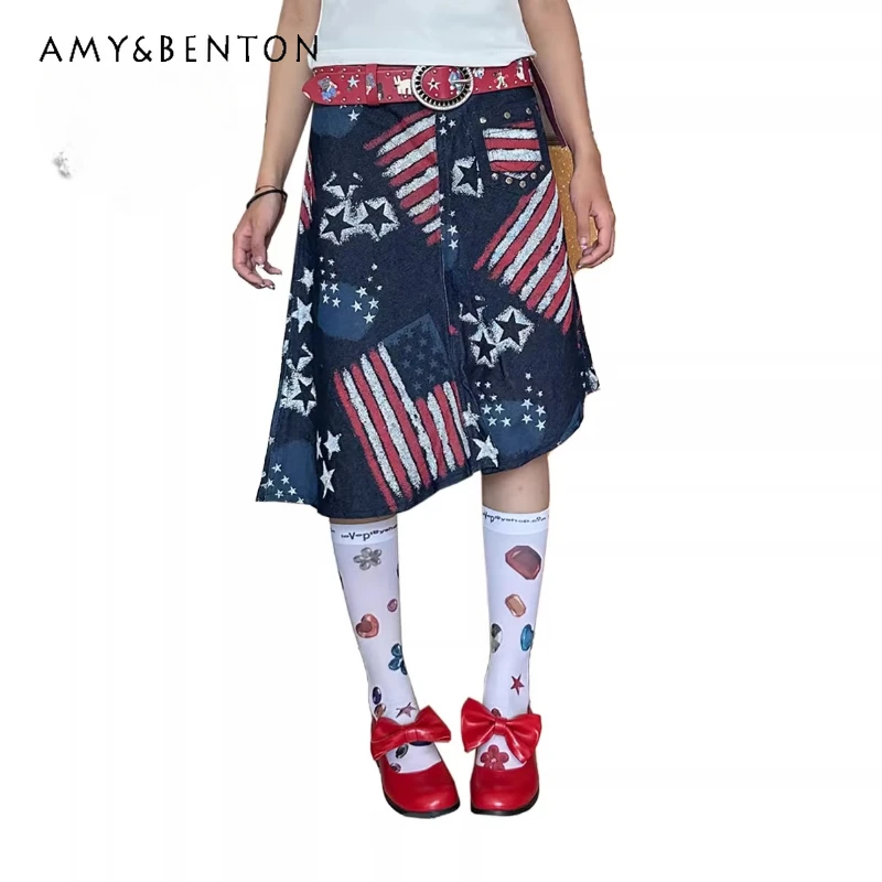 

Original Design White Y2K Printed Women's Stockings 2025 Autumn New Sweet Cute Versatile Age-Reducing Mid-Calf Hosiery Ladies