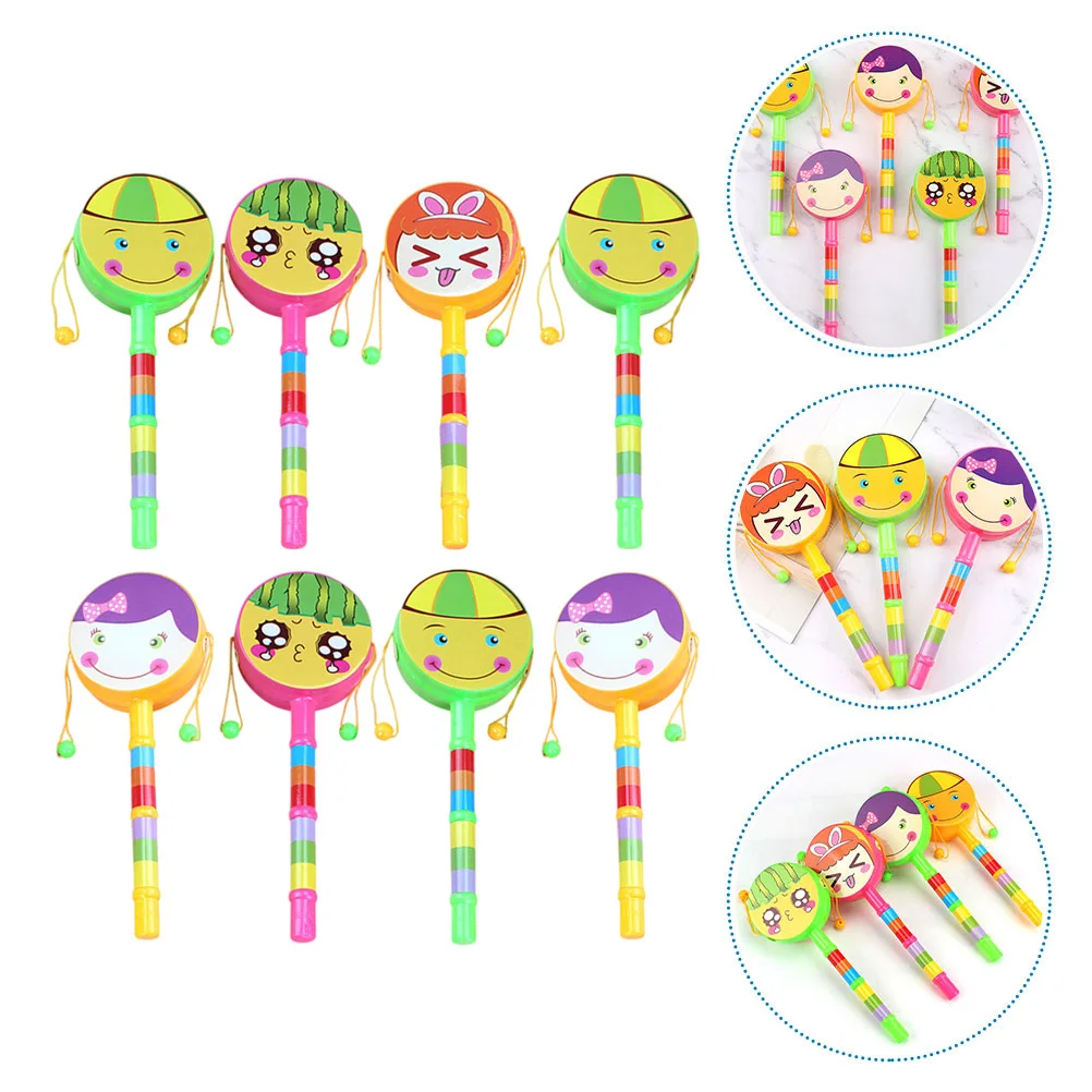 8 قطع من الطبول الجميلة التعليمية بألوان زاهية وأنماط مزدوجة الجوانب لتطوير المرونة المعرفية #1