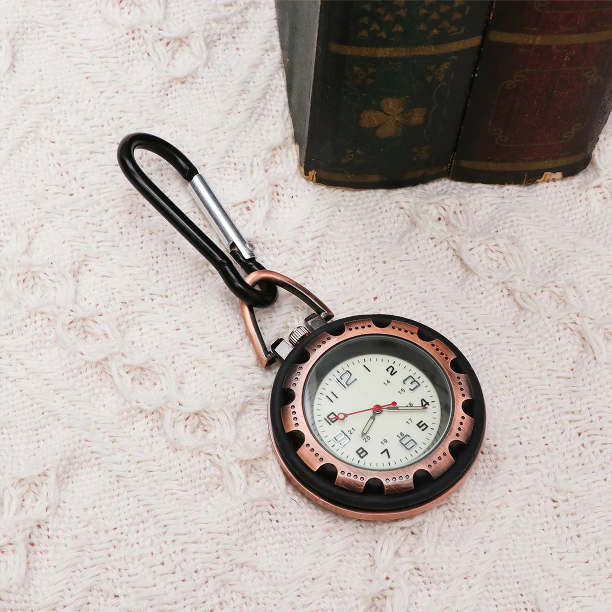 ساعة بمشبك لتسلق الجبال، حلقة تسلق محمولة، حقيبة ظهر بإبزيم معلق، متينة وسهلة الارتداء، حجم صغير، براعة رائعة