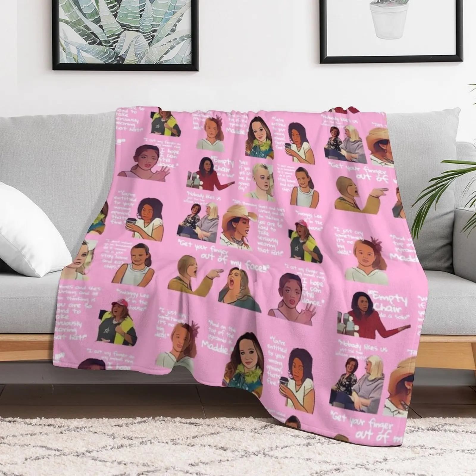 Dance Moms Quotes Throw Blanket Reusable Durable Soft Blanket for All Seasons