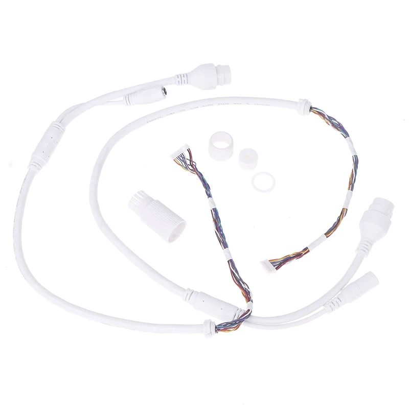 1Pc 이더넷 Lan 케이블 POE RJ45 네트워크 케이블 10 핀 10 코어 12 핀 10 코어 테일 라인 카메라 용 방수 캡