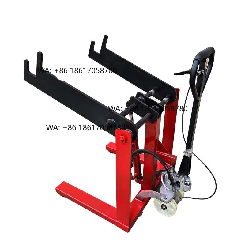 Warehouse Equipment 350/500/800kg Roll Handling Trolley CE Approved Coil Lifter for Material Transport