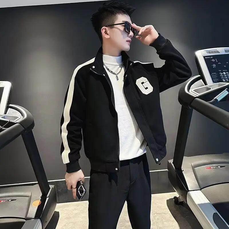 Loose Fit Men's Jaet 2024 Spring Autumn Street Sle Hong Kong Faion High Street Trendy Harajuku Korean Version Outerwear