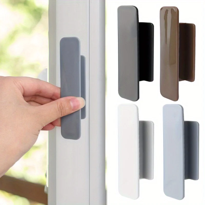 Manijas autoadhesivas para ventana y gabinete de 2 piezas, adecuadas para vidrio, azulejos y superficies de madera, manijas para cajones, manijas para puertas