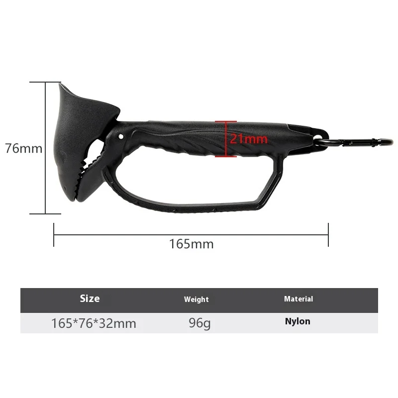 Portable Plastic Pliers Jaw-shaped Fishing Gripper Trout Bass Pike Fish Clip Holder  Fishing Accessories Fishing Supplies