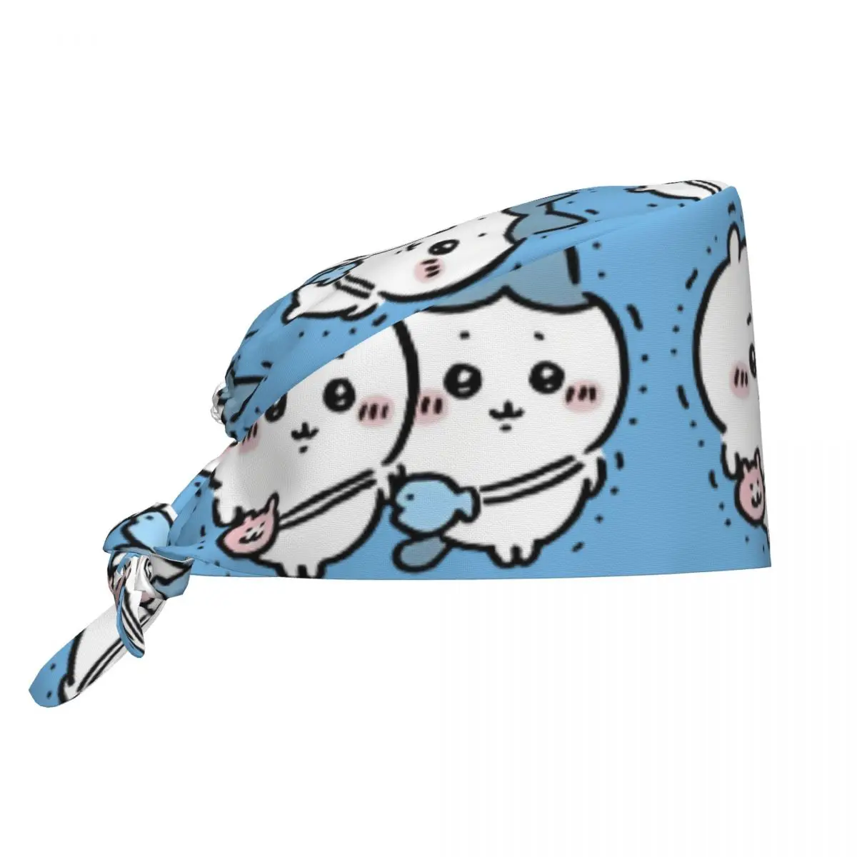 bones-esfoliantes-chiikawa-enfermeira-chapeu-feminino-e-masculino-y2k-bonito-bone-medico-confortavel-bandagem-elastica-gravata-volta-bone-de-trabalho