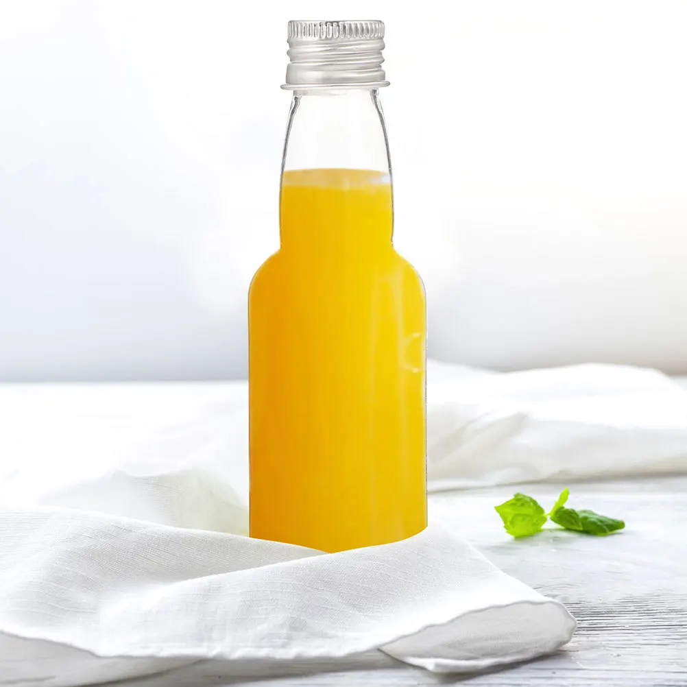 

25 шт. прозрачные бутылки для сока герметичные легкие портативные контейнеры для молока с защитой от утечек для вечеринок, лагеря, школ