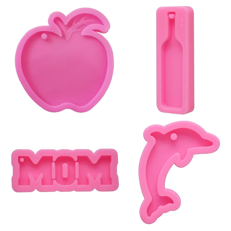 Silicone Mould Eardrop Dangler Casting Silicone Mould for Apple Bottle Dur