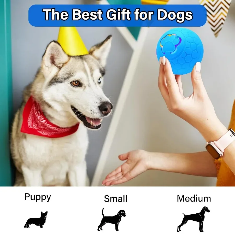Smart Dog Toy Ball Electronic Interactive Pet Toy Moving Ball USB Automatic Moving Bouncing for Puppy Birthday Gift Cat Product
