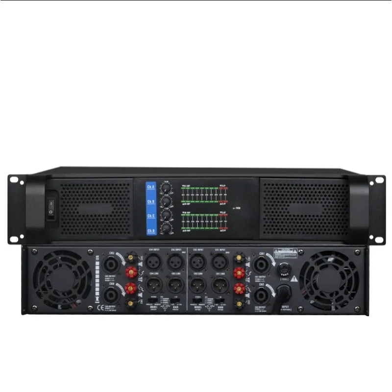 Professional double four-channel, pure rear-stage high-power amplifier