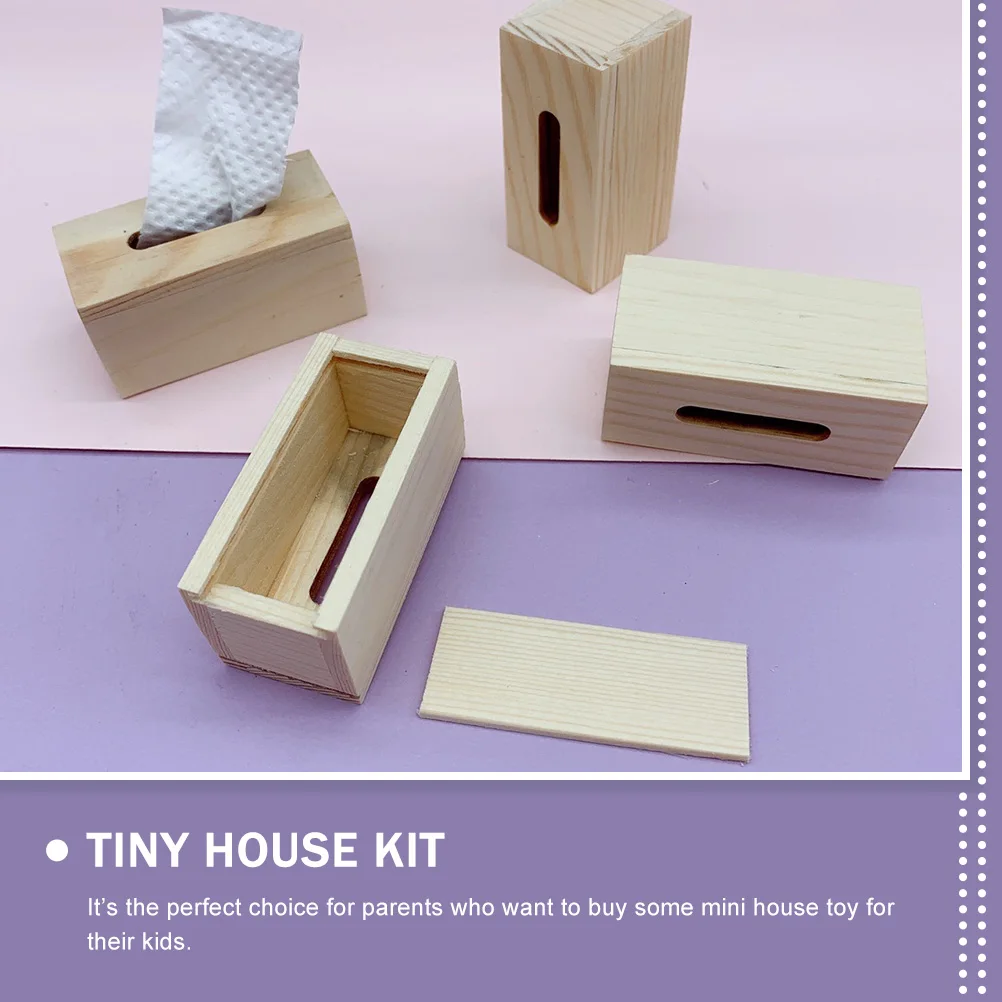 

Mini Cardboard Box Decoration Ornament Model Pool Party Miniature Ornaments