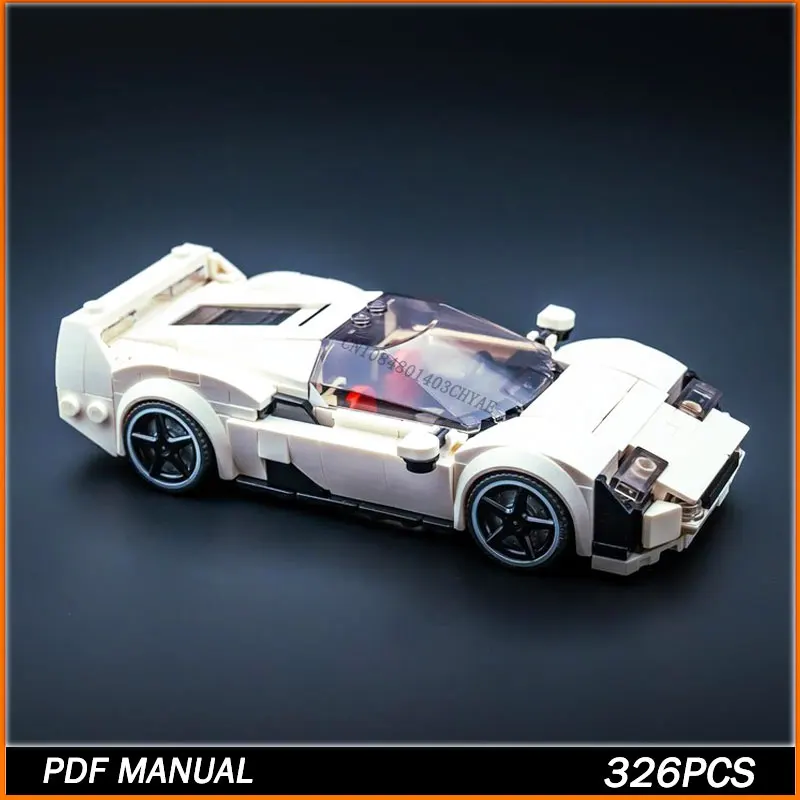 

Конструктор MOC «Спортивный автомобиль», белая модель, 326 деталей, развивающая игрушка, подарок на день рождения для мальчиков