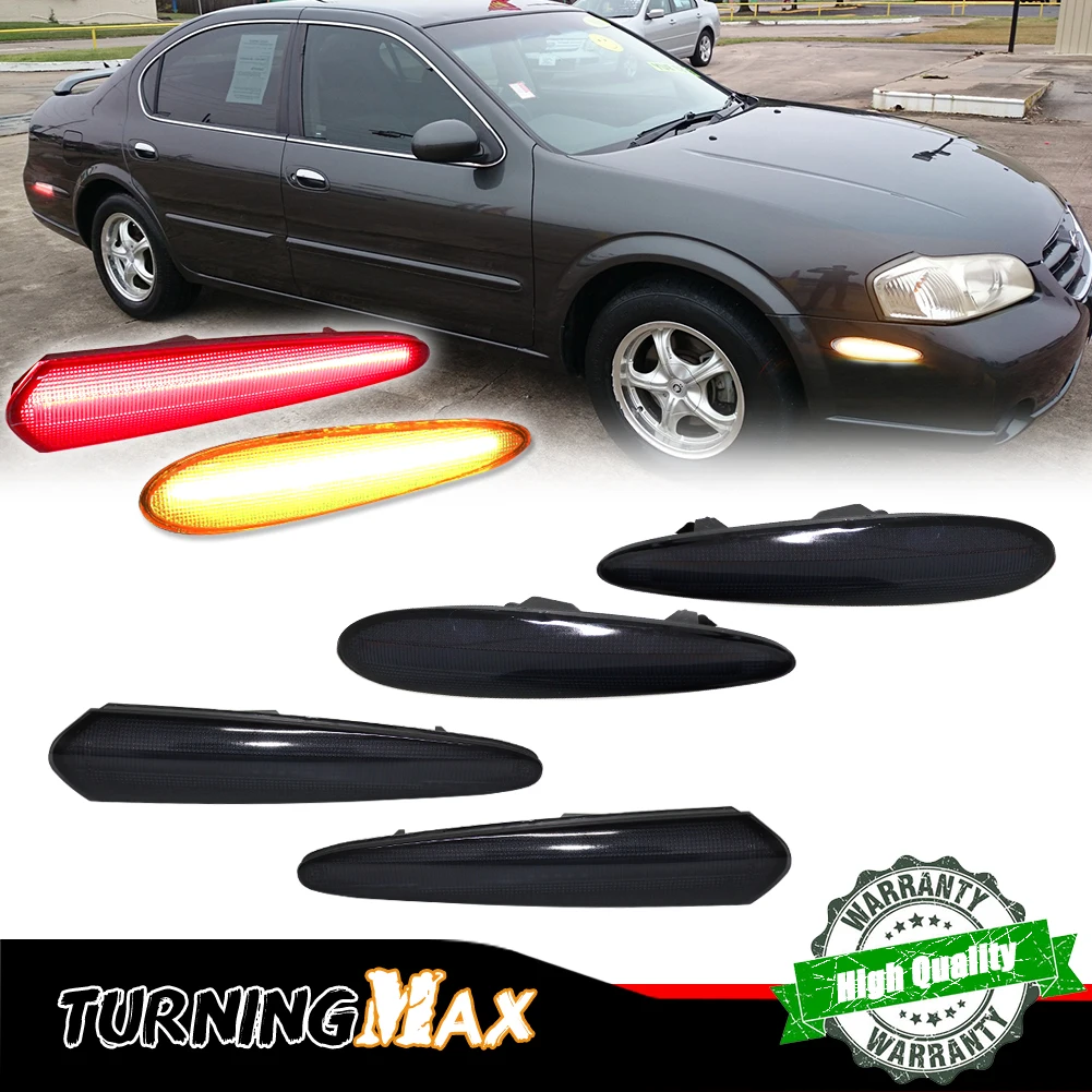 

Amber / White / Red LED Car Front / Rear Bumper Side Marker Lights For 2000-2003 Nissan Maxima Turn Signal Lights 12V