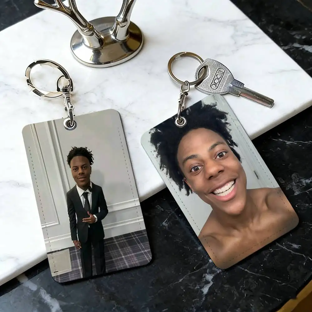 Funny Internet Celebrity I-IShowSpeed-ES PU Soft Leather Rectangular Key Card  Protection Cover Youth Faion Accory Card Holder