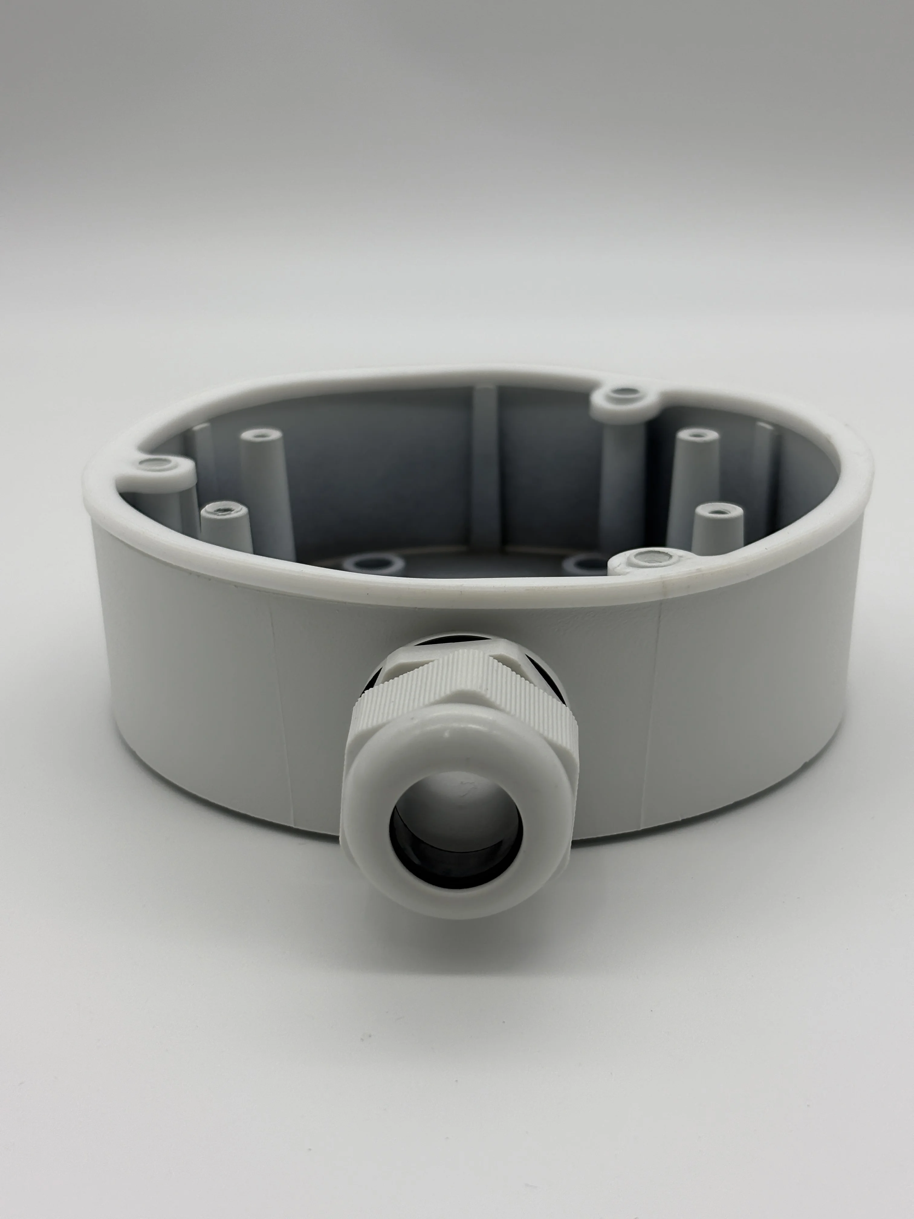 صندوق توصيل هيكفيجن DS-1280ZJ-PT6 سبائك الألومنيوم الأبيض لكاميرا هيكفيجن برج القبة