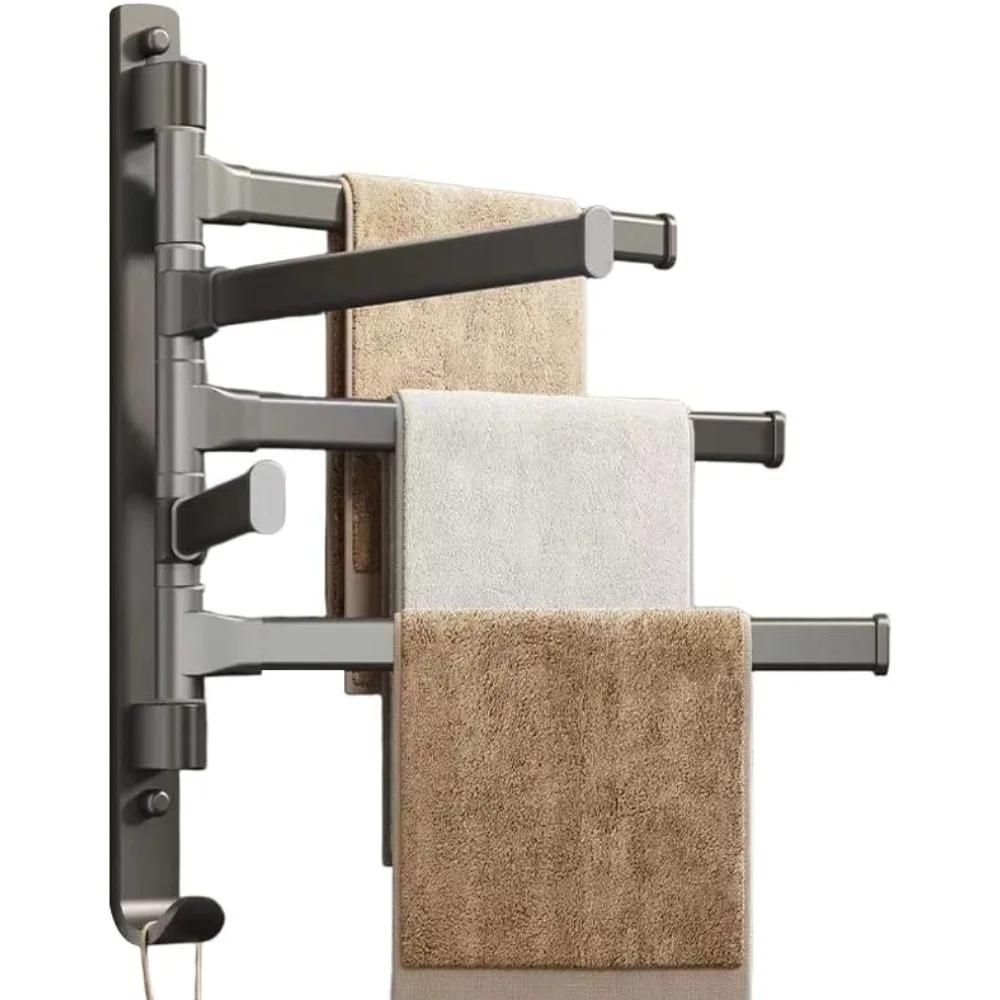 

Вращающаяся вешалка для полотенец - Прочная компактная вешалка для полотенец для ванной комнаты на открытом воздухе для бассейна над дверью Вешалка для полотенец Идеально подходит для балкона