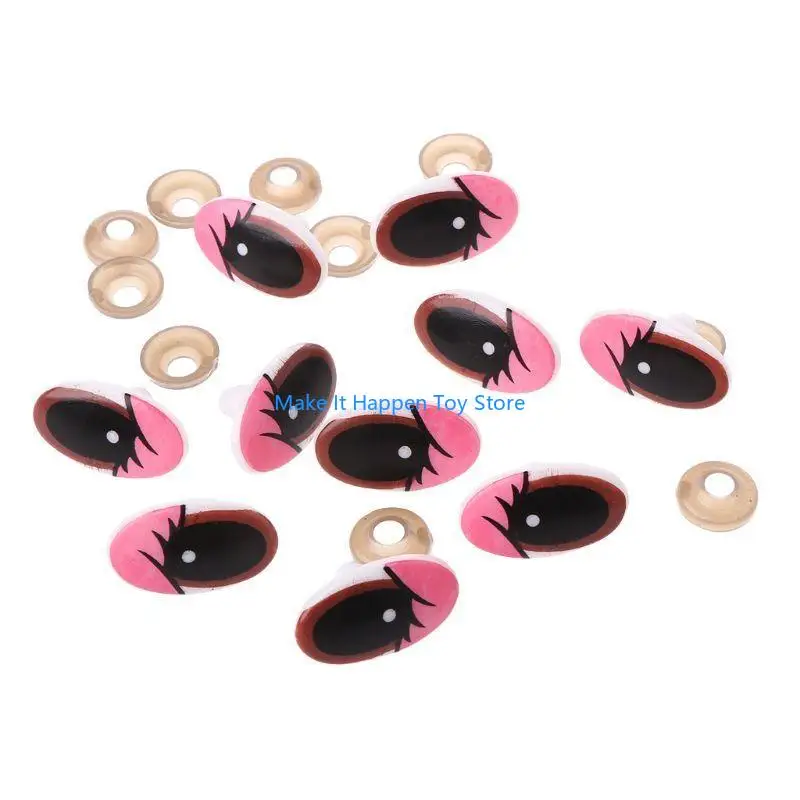 28EC 10pcs Seguridad dibujos animados plástico para ojos muñecas para títeres títeres muñecas oso