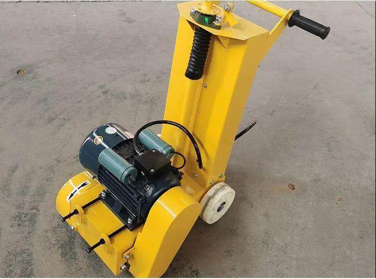 Small hand-push hydroelectric heating trenching machine, ground trenching machine for burying underfloor heating pipes, 2-3 cm t