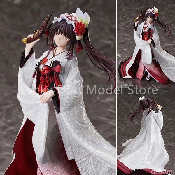 FuRyu Original:Date A Live IV Kurumi Tokisaki -Shiromuku- 1/7 PVC Action Figure Anime Figure Model Toys Collection Doll Gift