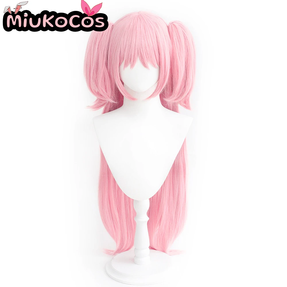 EN STOCK Madoka Kaname Cosplay perruque MiukoCosplay Anime Puella Magi Madoka Magica Cosplay couleur rose cheveux longs