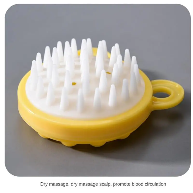 Peigne rond de massage du cuir chevelu, en plastique inaltérable, outil de bain, brosse à shampooing pour la peau, HOProduct