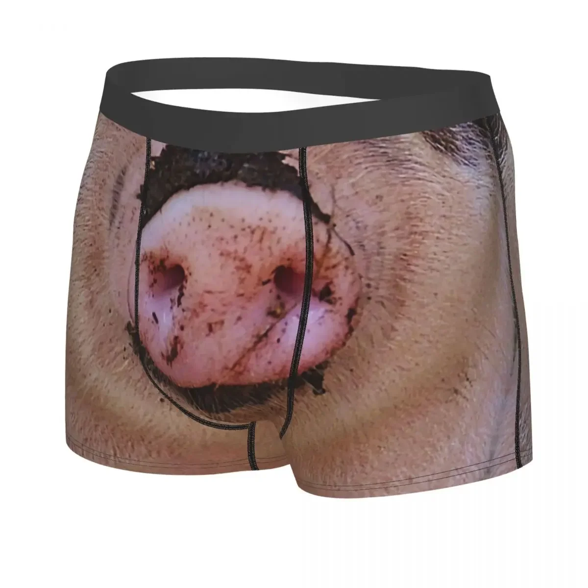 Cool Funny Pig Snout Boxers Shorts Panties Men's Underpants Comfortable Animal Nose Briefs Underwear