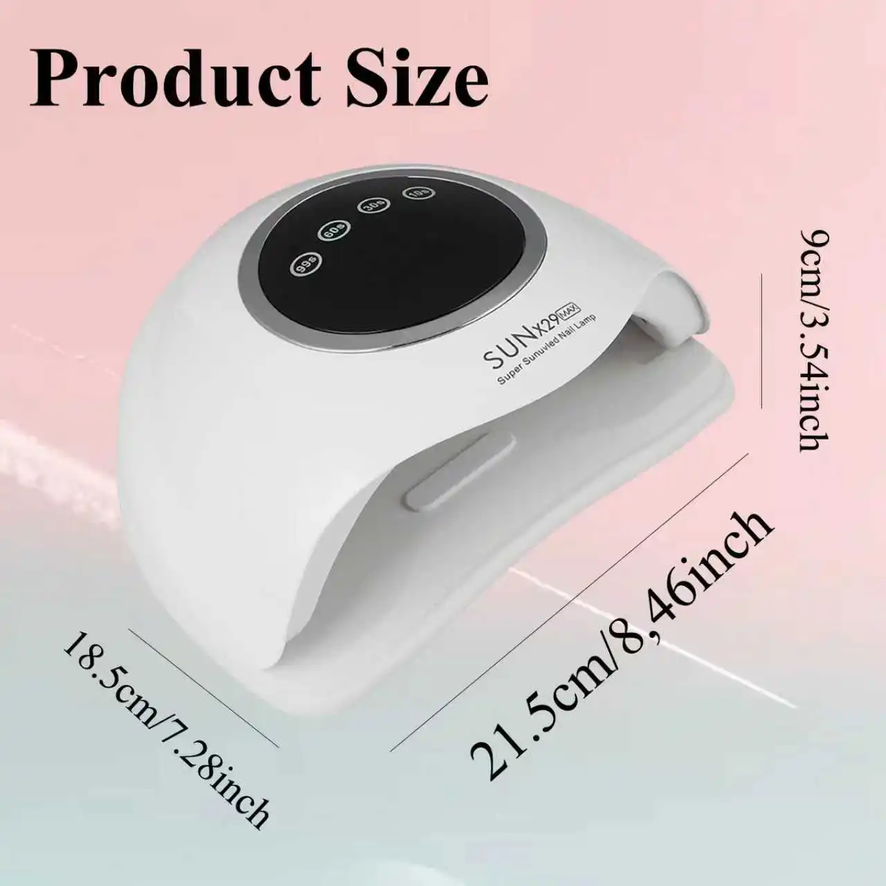 SUN X29MAX مصباح مجفف الأظافر مجفف الأظافر مجفف سريع مستشعر تلقائي مصباح طلاء الأظافر