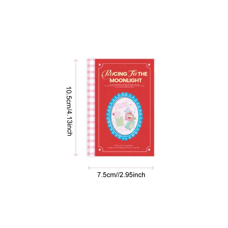 100pcs Moonlight Wish Book Series Memo Pads Basic Grid Pattern Notes Scrapbooking Diary Material Collage DIY Journal Stationery - view 5
