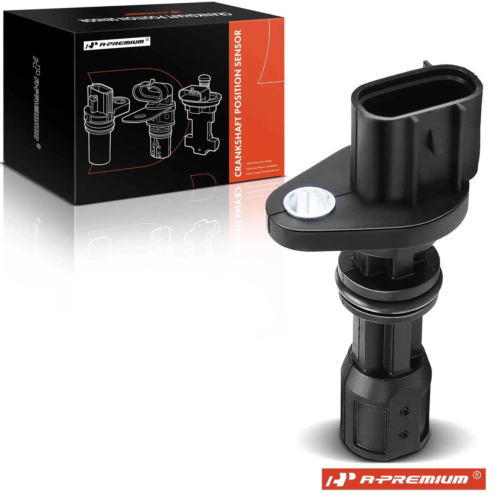 A-Premium Engine Crankshaft Position Sensor for Honda Passport 1998-2001 Acura SLX 1998-1999 Isuzu Amigo 1998-2000 Rodeo Trooper