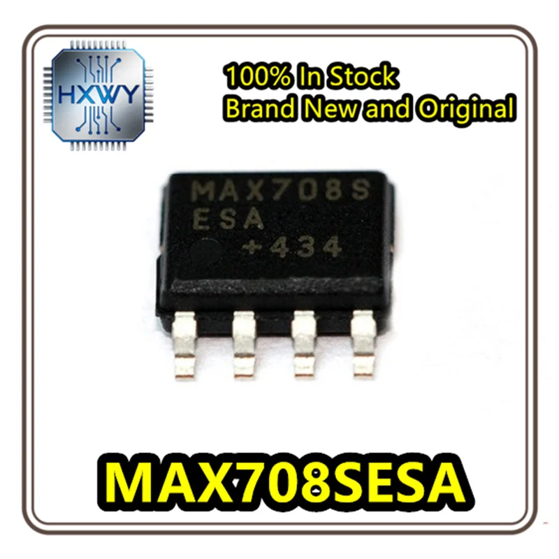 (10/50 pieces) MAX708SESA+T MAX708SESA SOIC-8 +3V voltage, low-cost microprocessor monitoring circuit chip, brand new original